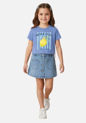 Blusa Juvenil Menina Box Fresh & Cool Em Algodão Malwee Kids