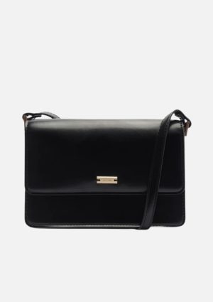 Bolsa Tiracolo Média Slim Preta Anacapri