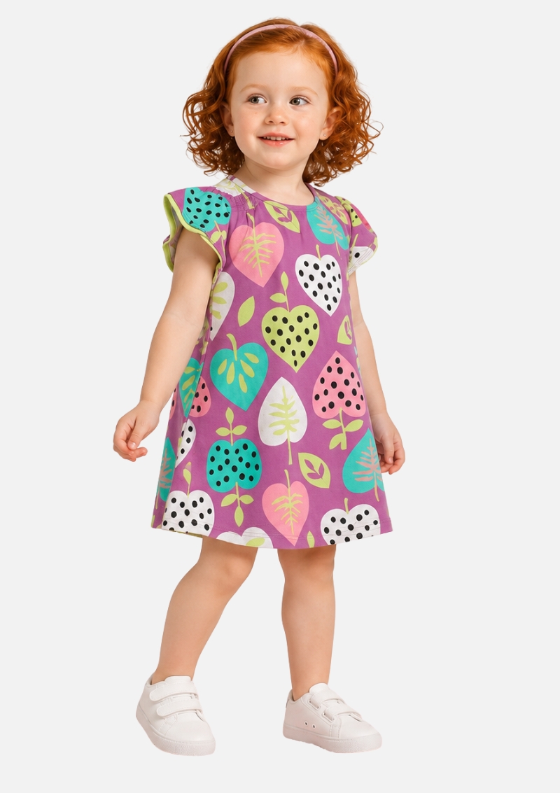 Vestido Roxo Estampa Corações Kyly (2)