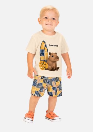 Conjunto Bebê Menino Capivara Kyly