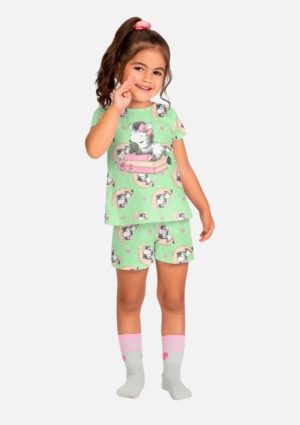Pijama Brilha No Escuro Estampa Zebra Kyly