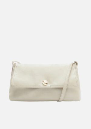 Bolsa Tiracolo Média Rústica Branca Anacapri