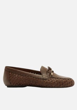 Mocassim Laço Tela Marrom Coffee Anacapri